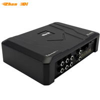 Amplificateur DSP Android pour voiture Zhandi DSP-D50S, réglage EQ professionnel, classe AB, 4 canaux, 4x50W RMS, crossovers en aluminium moulé