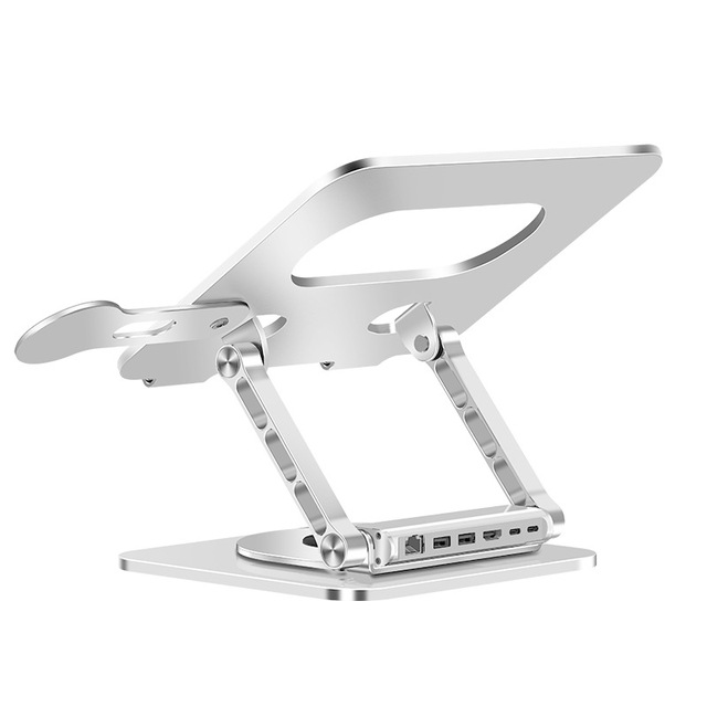 360° Rotatable Aluminum Laptop Stand Foldable Cooling Notebook Holder