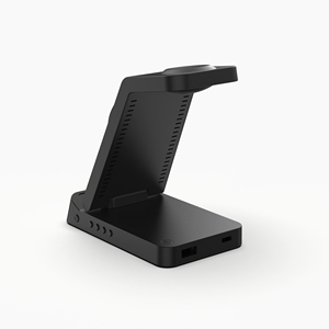<span class=keywords><strong>Cargador</strong></span> Inalámbrico Plegable 3 en 1 de 15W con Pantalla de Reloj para <span class=keywords><strong>iPhone</strong></span>, <span class=keywords><strong>Apple</strong></span> <span class=keywords><strong>Watch</strong></span> <span class=keywords><strong>y</strong></span> <span class=keywords><strong>AirPods</strong></span> - Product Image 4