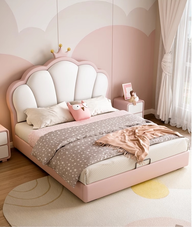 Pink Crown Children s Princess Bed