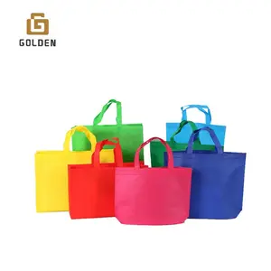 Eco Friendly Recyclable Nonwoven Spunbond Cloth Bag Pp Promotional Non Woven Material Tote Shopping Nonwoven Bags