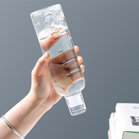 Amazons-bouteilles de jus borosilicaté réutilisables et étanches, bouteille d'eau en verre avec Time Maker, 500ML/700ML, offre spéciale