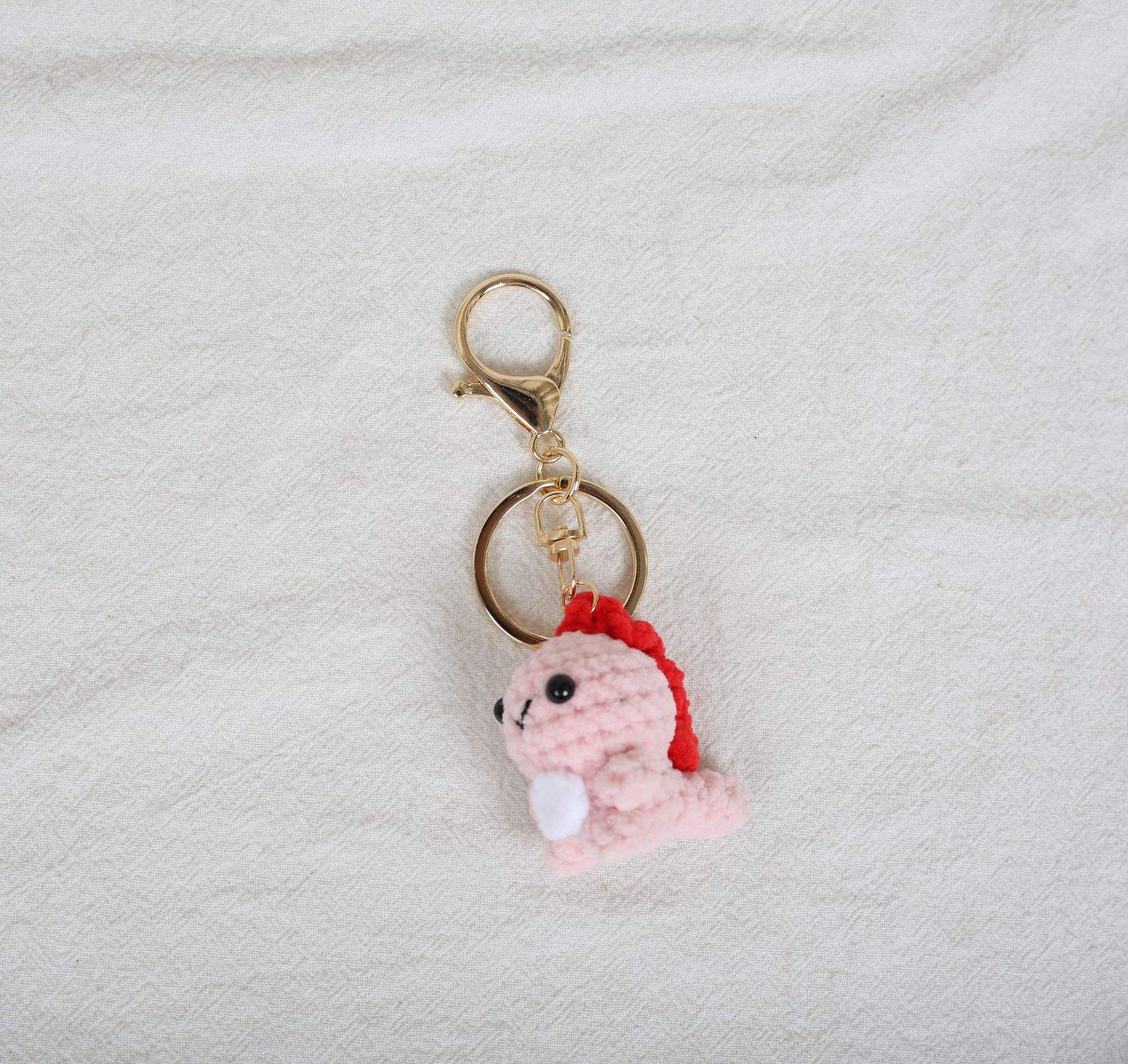 Mini dinosaure crochet porte-clés 2