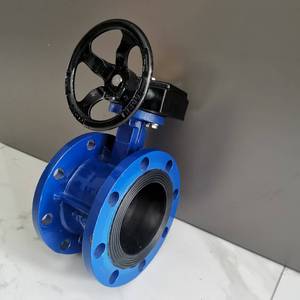 Van bướm tuabin mặt bích đôi D341X-10/16Q bằng gang cầu, điều khiển bằng tay, dùng cho nước, DN50-DN300, có thể tùy chỉnh - Product Image 3