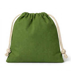 Bolsa de Lona de Algodón Personalizada COTTON FIELD con Asas de Cuerda y Cordón, Ecológica, Reutilizable, Tamaño Mediano, para Guardar Ropa y Zapatos - Product Image 1