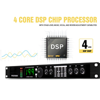 Procesador de Audio Digital DSP Profesional con Múltiples Efectos, Reverberación y Ecualizador para Micrófono Vocal, KTV y Escenario
