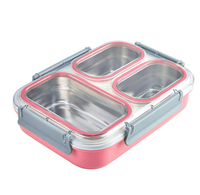 Wiederverwendbare Auslaufsichere Kinder-Schul-Essensbehälter Beheizbare Thermische Lebensmittelbehälter 304 Metall Bento Edelstahl Lunchbox