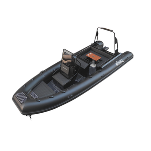 Yacht coque <span class=keywords><strong>rigide</strong></span> bateau à rames CE <span class=keywords><strong>semi</strong></span>-<span class=keywords><strong>rigide</strong></span> nervure 640 bateaux en aluminium soudé de luxe à vendre bateau zodiaque à plancher en aluminium - Product Image 4