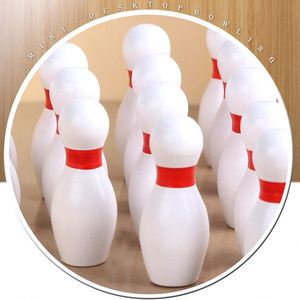 Premium Wood Home Office <b>Desk</b> Tabletop Toys Stress Relief Toy Wooden <b>Mini</b> Bowling Game - Product Image 2
