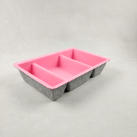 Organisateur de rangement de bureau en fibre de polyester écologique, multifonctionnel, rectangulaire classique, taille personnalisée, vente en gros d'usine