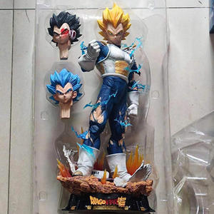 Figura de acción de Vegeta Super Saiyan, modelo de Anime de 55cm, Dragon Ball Z GK de gran tamaño, figura de acción de águila de tres cabezas, juguete de PVC - Product Image 4