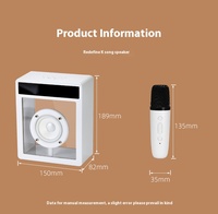 Affichage des paroles de l'audio créatif Home New Living Room Decor MP3 Transparent Nordic BT USB Speaker FM Radio