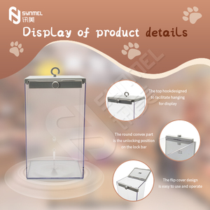 Synmel Bán Lẻ Nhựa Trong Suốt An Toàn <span class=keywords><strong>Eas</strong></span> An Toàn Hộp An Toàn Với Khóa Từ Tính Chống Trộm Cửa Sổ Két - Product Image 4