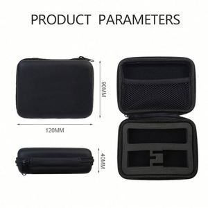 กระเป๋าเก็บอุปกรณ์ชาร์จแบบกันน้ำสีดำ ทำจากวัสดุ EVA ทนไฟ พกพาสะดวก - Product Image 6