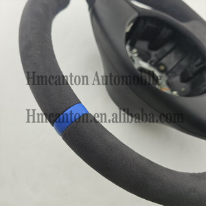 พวงมาลัยรถยนต์ BMW E46 ลายทางสีน้ำเงิน Alcantara คุณภาพดี ขายดี - Product Image 5