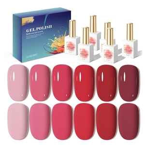 AILANUO Private Label <b>Nail</b> Tech Supplies Wholesale VEGAN Uv Led Gel Polish 6colors <b>Set</b> Collection Esmalte En Gel Semipermanentes - Product Image 1
