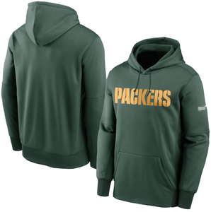 2025/26 felpe da <span class=keywords><strong>uomo</strong></span> personalizzate <span class=keywords><strong>verde</strong></span> Bay Packers felpe con cappuccio di alta qualità in Denim tessuto ricamato American Football - Product Image 2