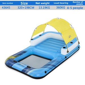Isla Flotante Inflable de Plástico Grande Bestway con Sombrilla para 8-10 Personas, para Rafting en el Mar y Uso Doméstico para Adultos - Product Image 2