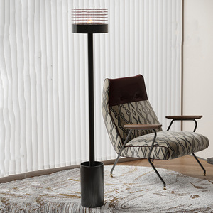 Modern Floor Standing <b>Ornament</b> With Circulating Water Feature Stainless Steel LED Light Living Room Entryway Decoration - Product Image 1