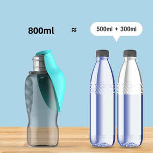800ml tragbare Hunde wasser flasche für kleine mittelgroße Hunde Outdoor Travel Trinkschale Welpe Cat Feeder Pet Labrador Zubehör - Product Image 5
