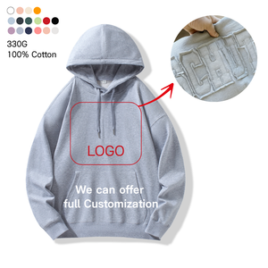 <span class=keywords><strong>Felpa</strong></span> con Cappuccio in Cotone 100% con Stampa Digitale e Ricamo, Qualità Premium, Personalizzabile per Uomo - Product Image 5