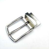 Boucle ardillon en alliage personnalisée de 3.5cm Boucle de ceinture gris foncé noir or argent