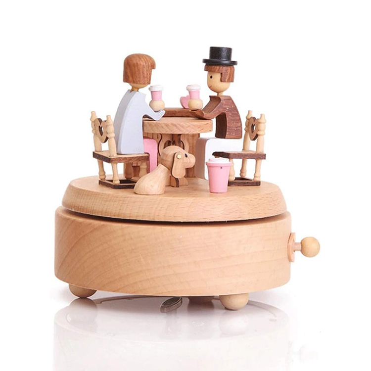 52705039 Coffee with Lovers wooden music box