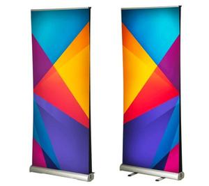 ป้ายโฆษณาแบบพกพา อลูมิเนียมม้วนเก็บได้ ขนาด 180x80 ซม. สำหรับงานแสดงสินค้า ราคาส่งถูก - Product Image 1