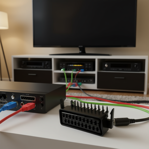 Connecteur SCART 21 broches à angle droit de 90 degrés pour audio et vidéo CS - Product Image 2