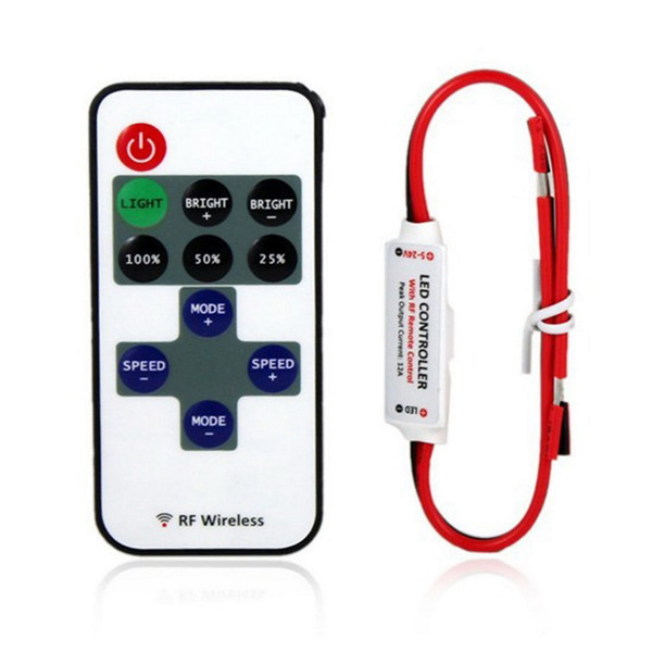 Mini 3 /24 / 44 Key IR RF USB RGB Remote Wireless LED Controller Dimmer Dynamic Mode Infrared for LED Strip Lights