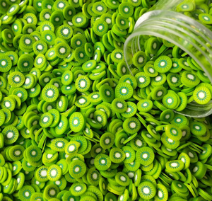 Morceaux de tranches de fruits de fraise en argile polymère, 1000 gpolymère, accessoires pour Slime et Nail Art, 50 pièces - Product Image 3