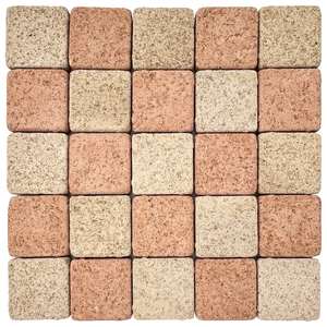 กระเบื้องปูพื้นสวนสีเบจและส้ม98x98x30มม. สำหรับทางเดินในญี่ปุ่น - Product Image 6