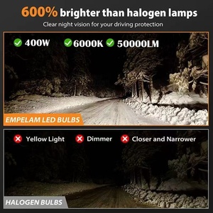 Phares LED Super Lumineux 48000 Lumens 400W Auto H1 H7 H4 LED avec Ventilateur Auto <span class=keywords><strong>HB3</strong></span> HB4 005 9006 H11 LED pour Voiture - Product Image 5