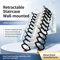 Escalera Telescópica Eléctrica Automática Moderna para Ático, Reforzada con Acero Laminado en Frío, con Control Remoto