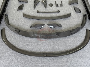 Nouveau Kit de carrosserie en Fiber de carbone Style Tech pour <span class=keywords><strong>Porsche</strong></span> pour <span class=keywords><strong>Taycan</strong></span> pare-chocs <span class=keywords><strong>caractéristiques</strong></span> lèvre avant jupe latérale diffuseur arrière Spoiler arrière Gril - Product Image 3