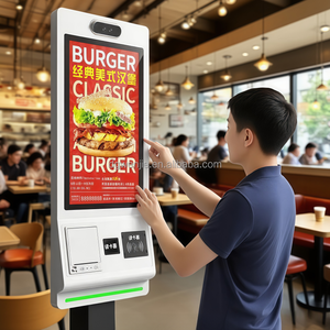 Robot de Entrega de Alimentos con Conducción Autónoma, Sistema Android de 21.5 Pulgadas, Kiosco de Autoservicio con Pantalla Táctil y Caja Registradora para Pedidos de Comida Rápida en KFC - Product Image 1