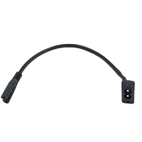 C8 Panel to C7 Cable Panel Mount IEC C8 Plug to C7 Power Cord 2CX18AWG Panel C8 to C7 Power Supply Cord C7 C8 Connector Ac Cord