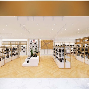 LUX Customizable Store Design Showcase Rack Cabinet Unique Handbag Display Stand From Factory - Product Image 4