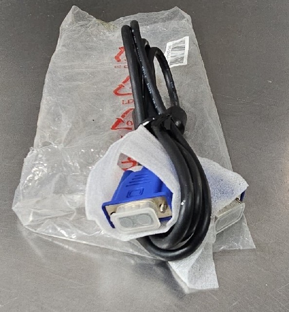 PLC Male to Male Cable 089G 725HAA- DB VGA/SVGA 15Pin.          Loc 5D-13 Warranty Product