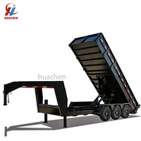 Personnalisation disponible Remorque à benne basculante robuste 7x16-Dump ultime à trois essieux avec la meilleure qualité