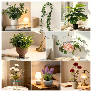 Planta Artificial de Bambú de la Suerte en Maceta de Plástico Mate Degradado de 45 cm, Decoración de Mesa Feng Shui para Oficina y Sala de Estar - Product Image 6