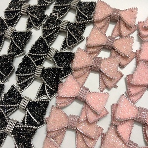 売れ筋弓結び目樹脂ラインストーンアップリケパッチ靴DIYデコレーションLT9325 - Product Image 5