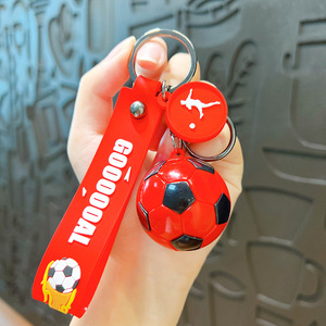 신상품 인기 판매 축구 키체인 펜던트 독창적인 기념품 집게 게임 상품 가방 펜던트 귀여운 축구 키체인 선물 - Product Image 6