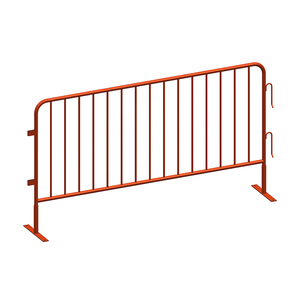 Galvanized Steel Fence <strong>Barrier</strong> Traffic Fence Barricade <strong>Crowd</strong> Control <strong>Barrier</strong> <strong>Portable</strong> Steel <strong>Barrier</strong> for Temporary Event Fencing