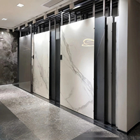 Support de carrelage en marbre de granit réglable présentoir en pierre métallique pour une utilisation en salle d'exposition