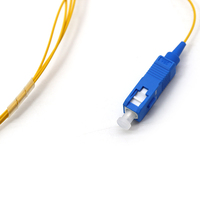 Pigtail de Fibra Óptica Monomodo SC 0.9mm G652D PVC LSZH SM de 1.5m 3m de Longitud SC/APC para FTTH