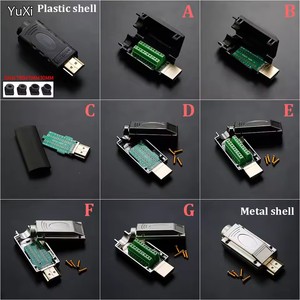 Conector Macho Sin Soldadura Compatible, Conector Sin Soldadura para Reparación de Líneas 4K HD, Conector Macho Sin Soldadura con Cubierta de Metal/Plástico - Product Image 5