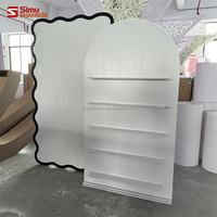Support de toile de fond mural pour champagne avec cadre acrylique détachable, idéal pour la décoration de mariages et événements (vente en gros)