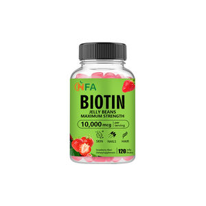 Factory Wholesales Regulate Nervous System <b>Biotin</b> 10000mcg <b>Gummies</b> Hair Skin Nails Nourishment with <b>Biotin</b> Supplement - Product Image 1