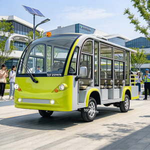 รถบัสไฟฟ้าชมวิวแบบกำหนดเองได้ของ ZOWN 15 ที่นั่ง มอเตอร์เสียงเบา สำหรับการขนส่งในพิพิธภัณฑ์และสวนสาธารณะ - Product Image 1
